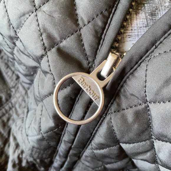 Barbour Extractor Leather Trim Quilted Jacket US 4 - Picture 2 of 10